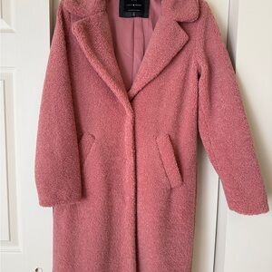 Lucky Brand Women's Pink Teddy Jacket